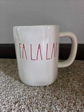 Rae Dunn Artisan Collection by Magenta Christmas Fa La La Large Coffee Mug Xmas